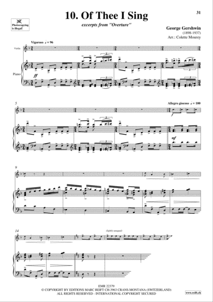 Gershwin 20 Greatest Hits Violin Solo scores gallery preview page 12