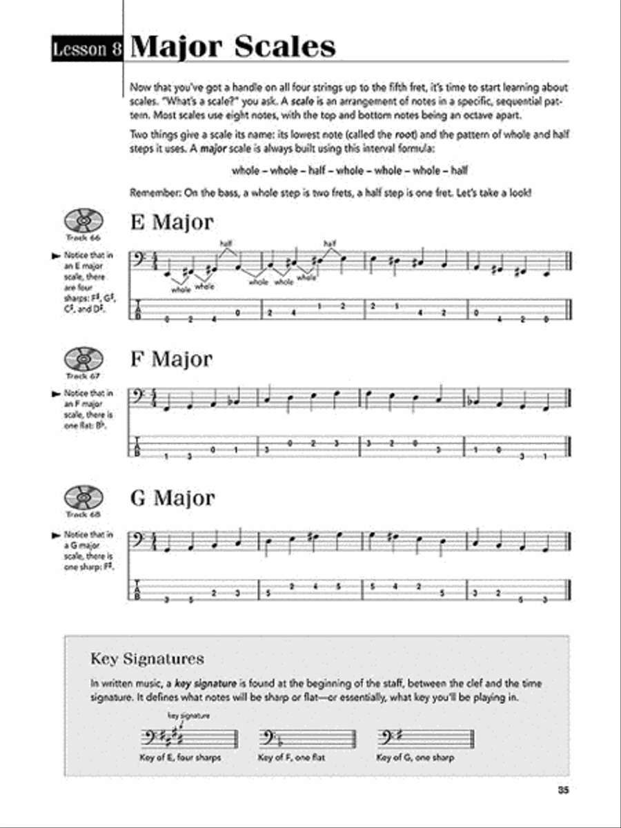 Play Bass Today! Beginner's Pack Bass Guitar Tablature scores gallery preview page 4