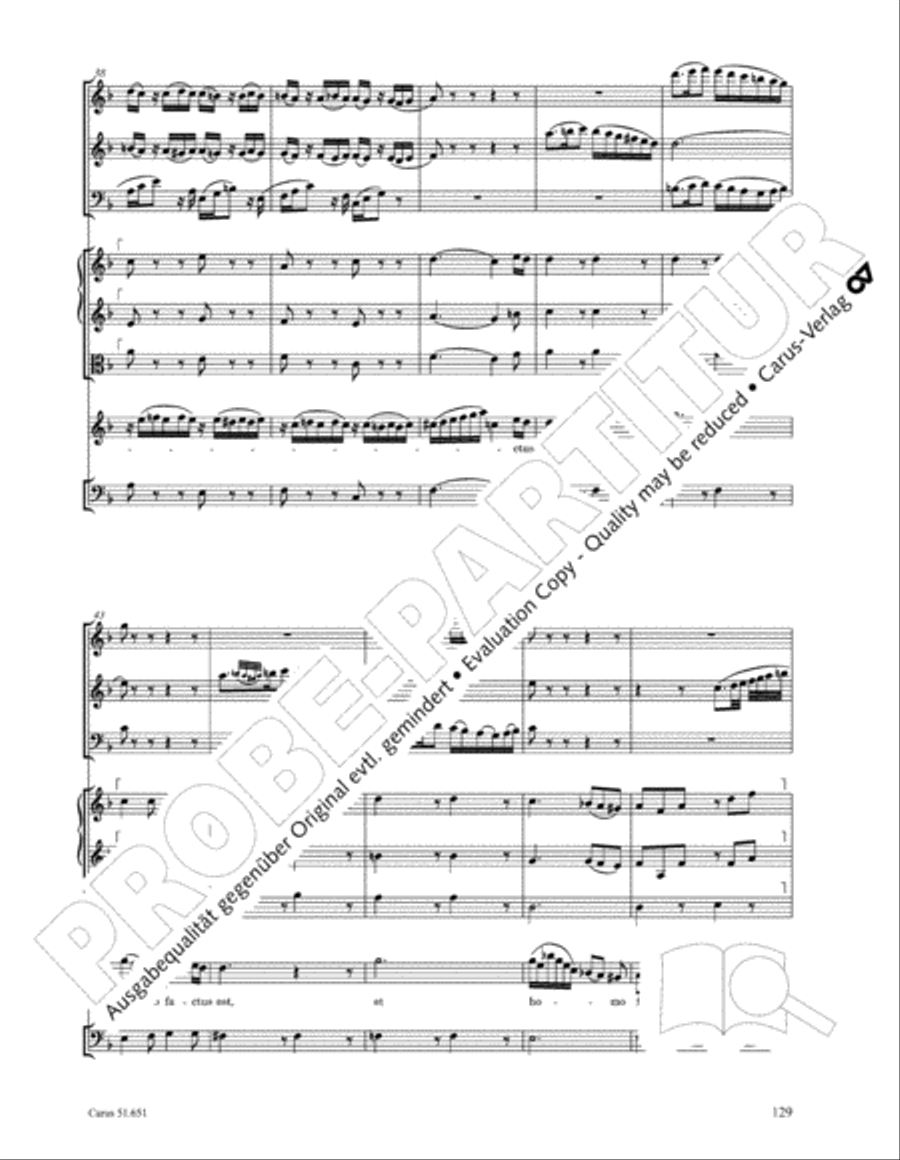 C Minor Mass, K. 427 (Missa in c KV 427) 4-Part scores gallery preview page 145
