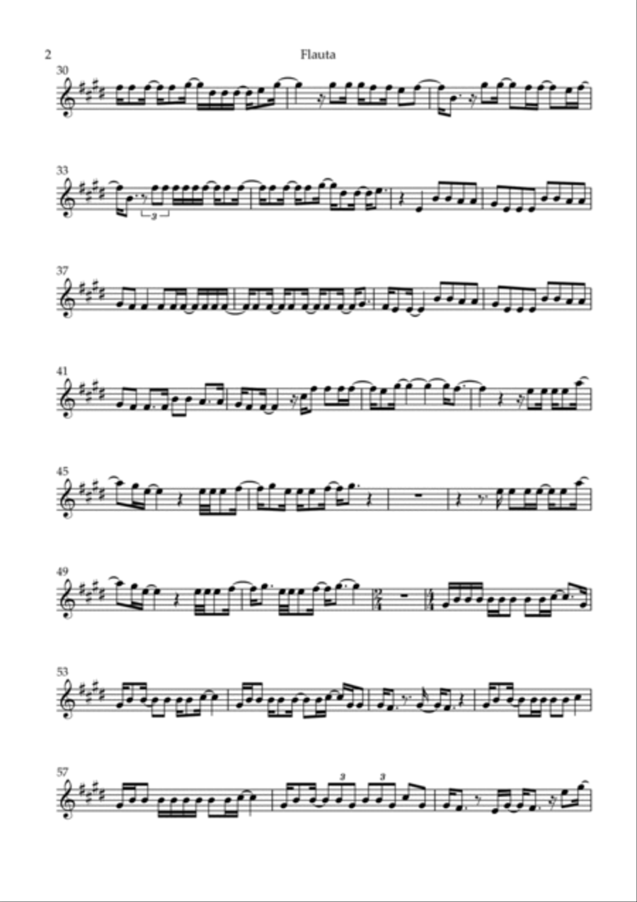 But Daddy I Love Him Flute Solo scores gallery preview page 2