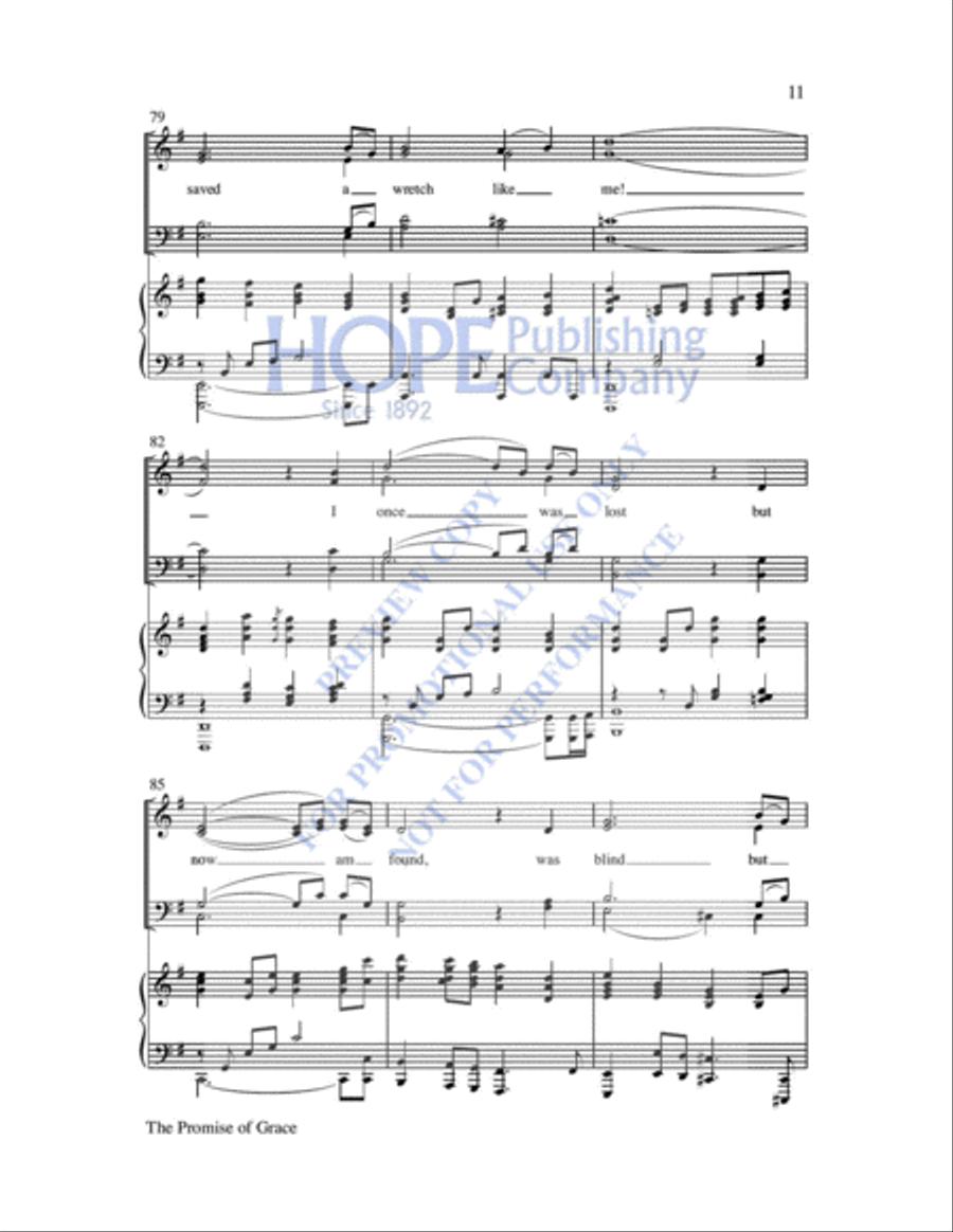 The Promise of Grace Choir scores gallery preview page 12
