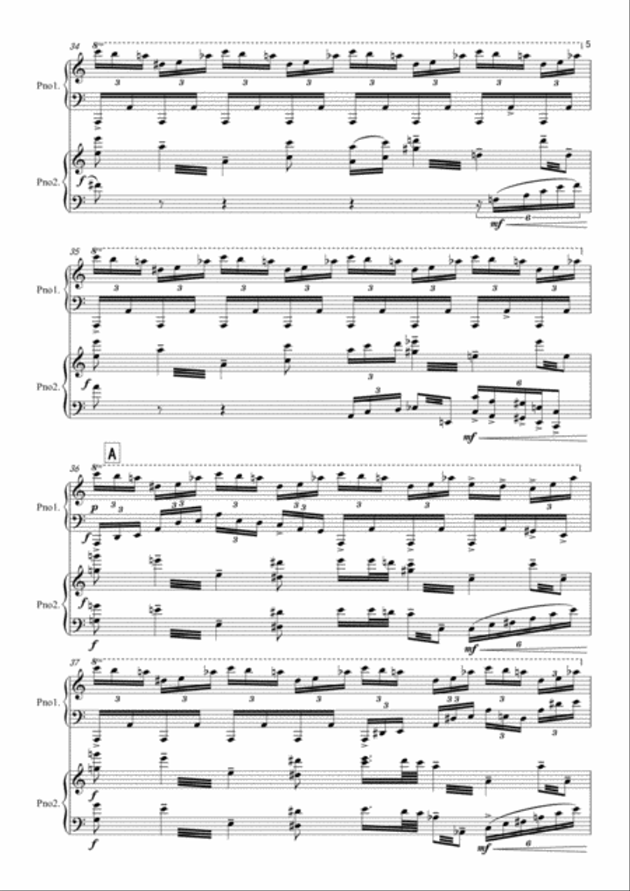 The Dragon Boat Song Piano scores gallery preview page 5
