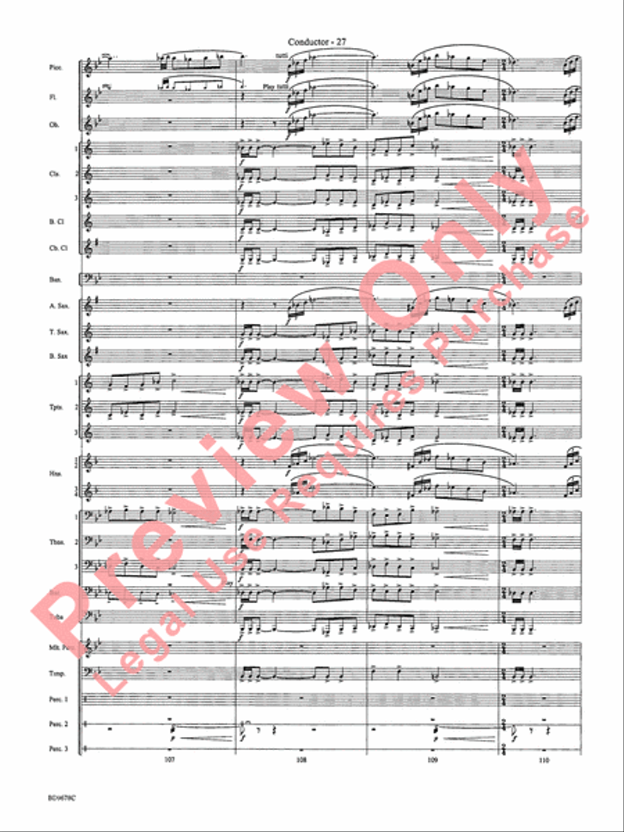 Through the Vulcan's Eye Concert Band scores gallery preview page 30