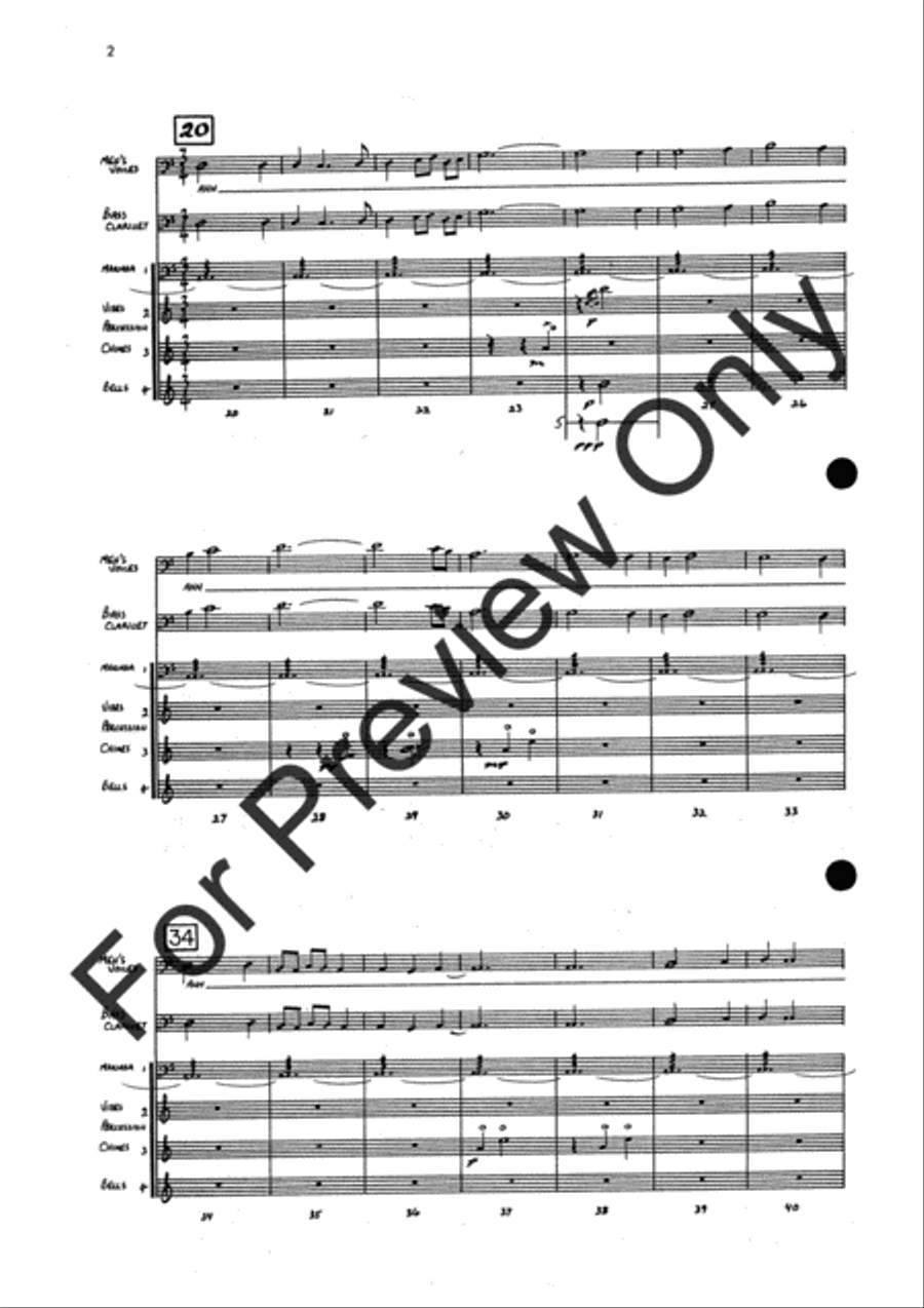 Agincourt Hymn (Score) Concert Band scores gallery preview page 26