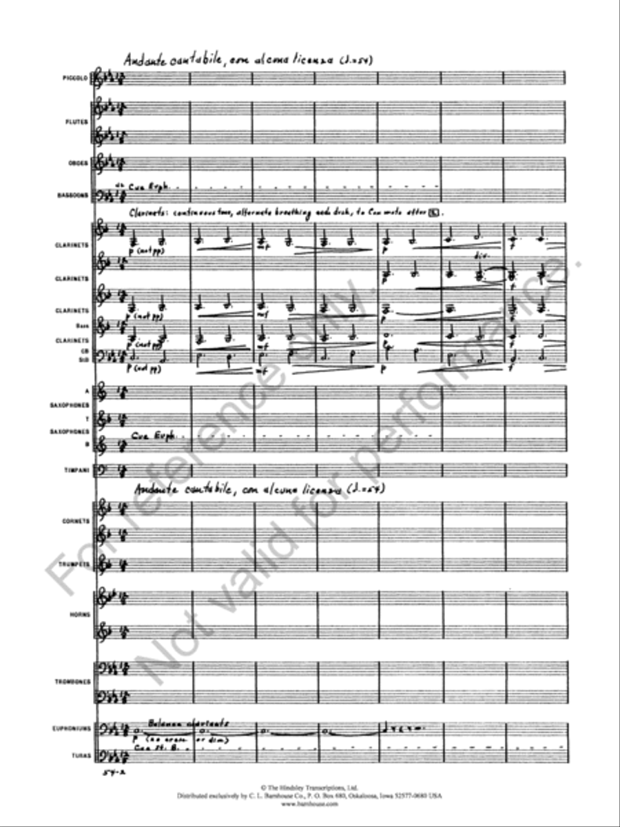 Symphony No. 5 Concert Band scores gallery preview page 4