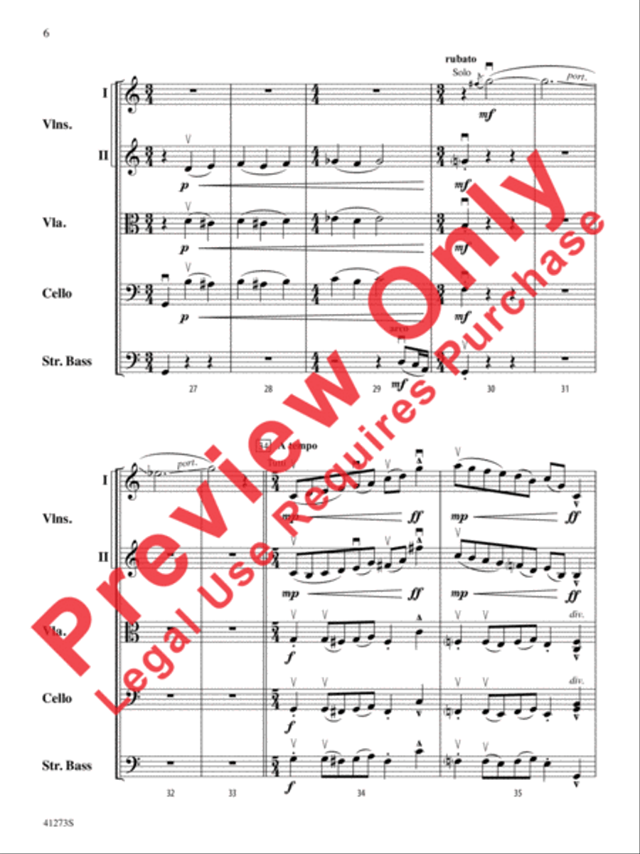 Waltz for Wobbly Wilfred Waltz for Wobbly Wilfred String Orchestra scores gallery preview page 7