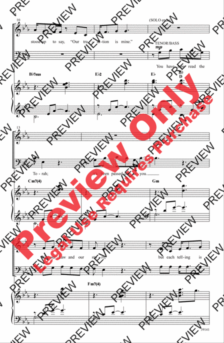 Taking Your Place 4-Part scores gallery preview page 4