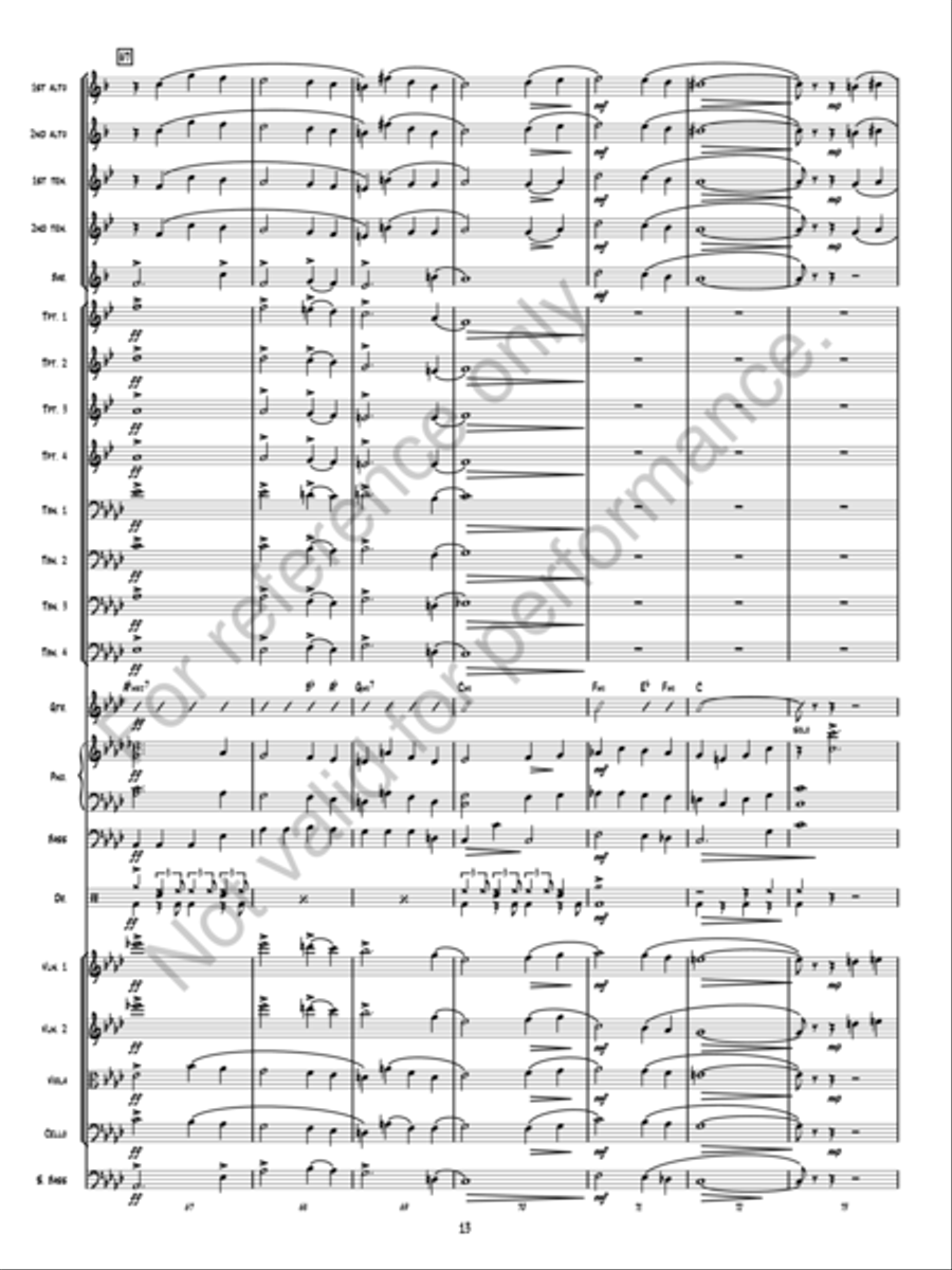 Christmas Fantasy Jazz Ensemble scores gallery preview page 13