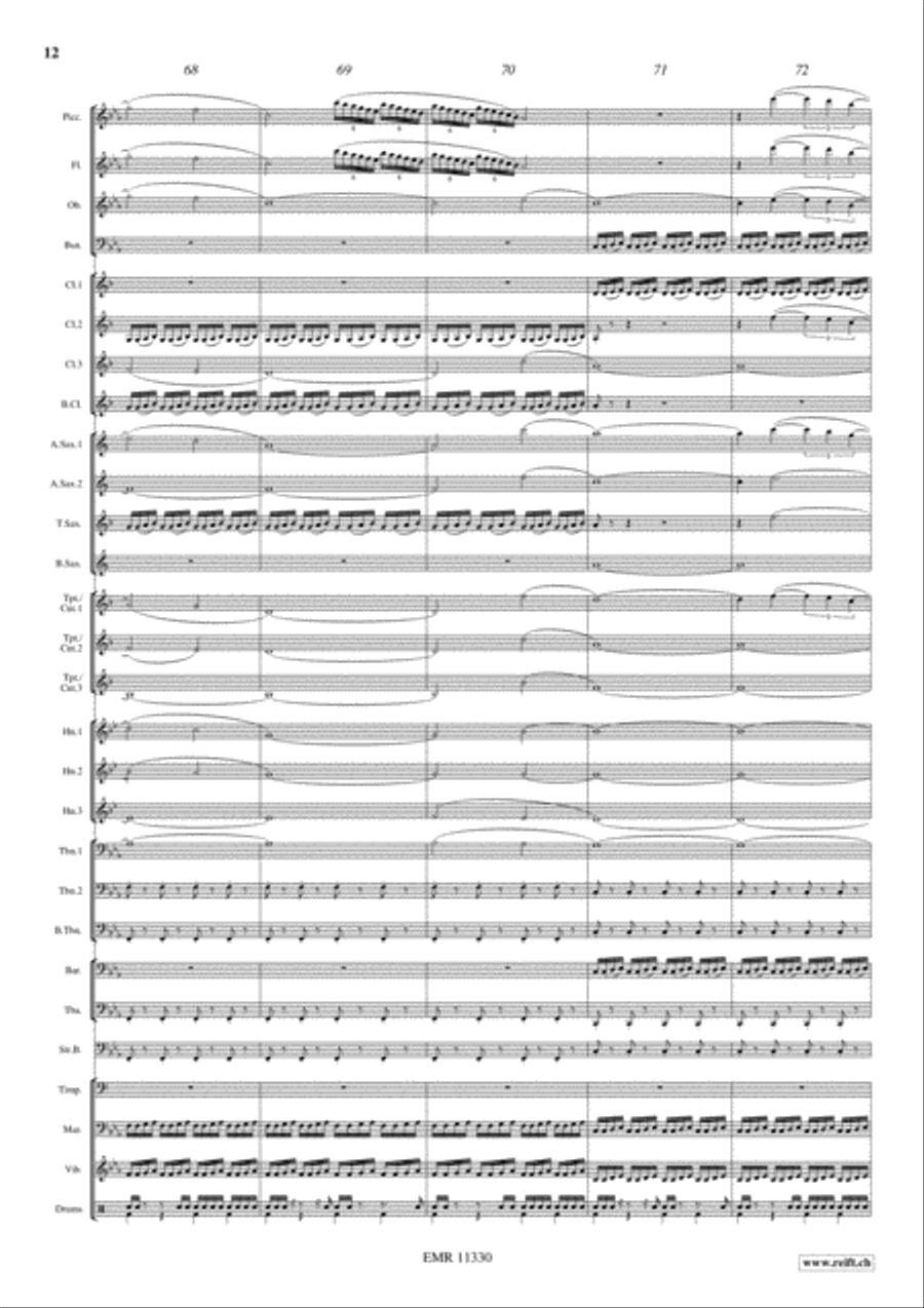 Blade Runner Concert Band scores gallery preview page 13