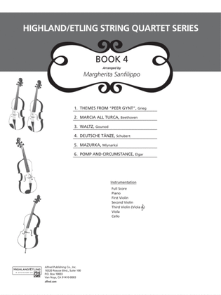 Book cover for Highland/Etling String Quartet Series: Set 4: Score