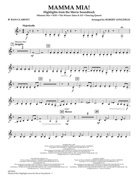 Mamma Mia! - Highlights from the Movie Soundtrack - Bb Bass Clarinet