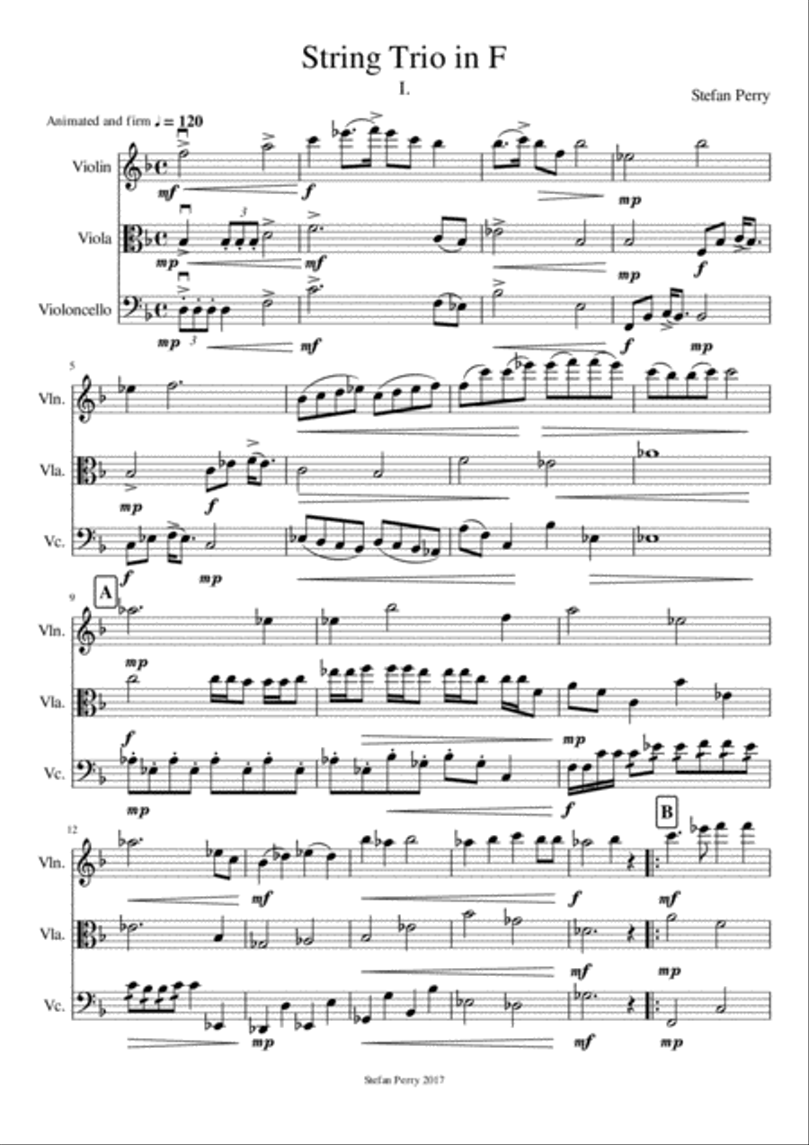 String Trio in F(I) String Trio scores gallery preview page 1