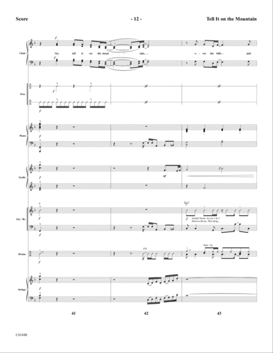 Tell It On the Mountain Tell It On the Mountain Choir scores gallery preview page 14