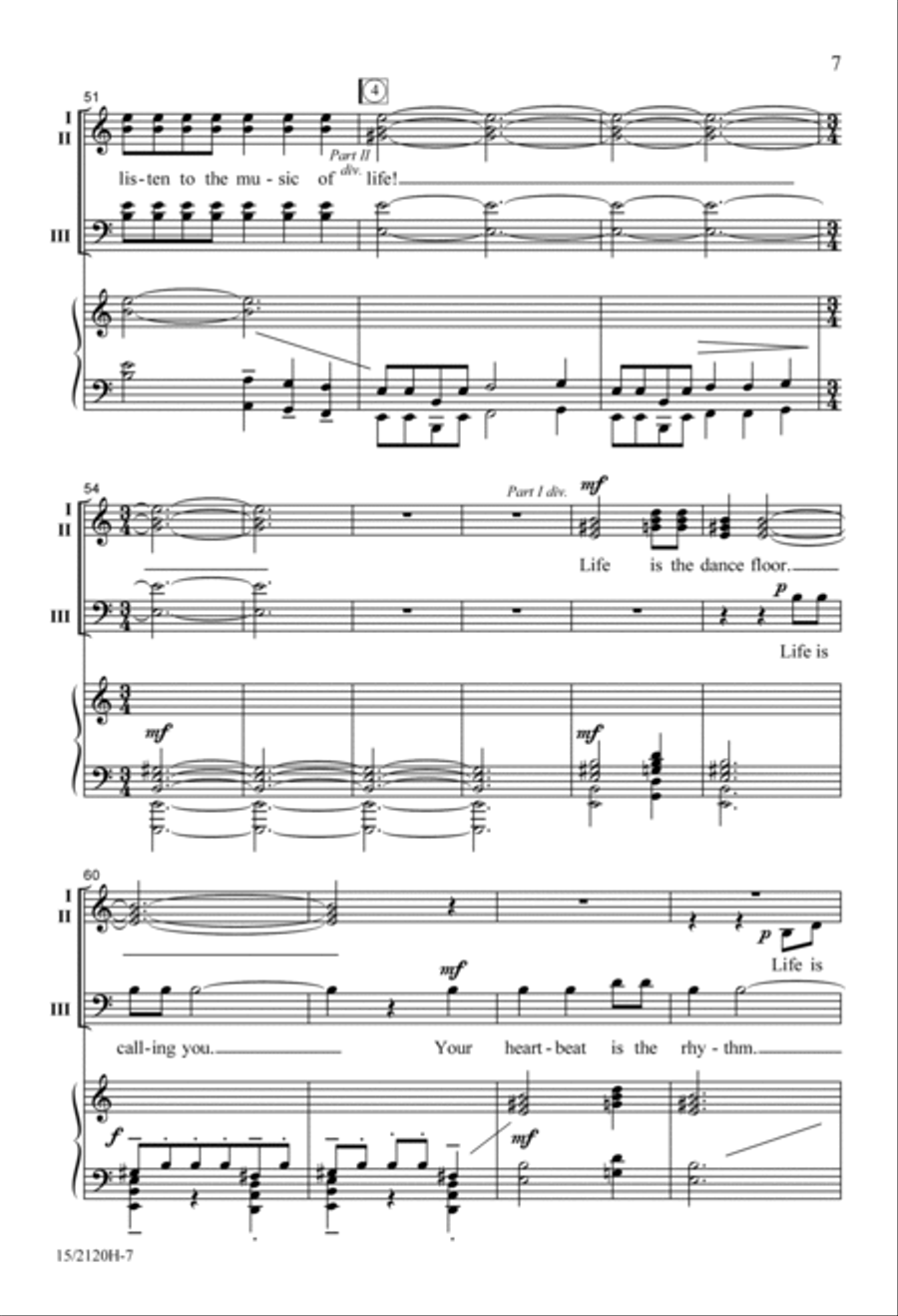 The Dance of Life The Dance of Life 3-Part scores gallery preview page 6