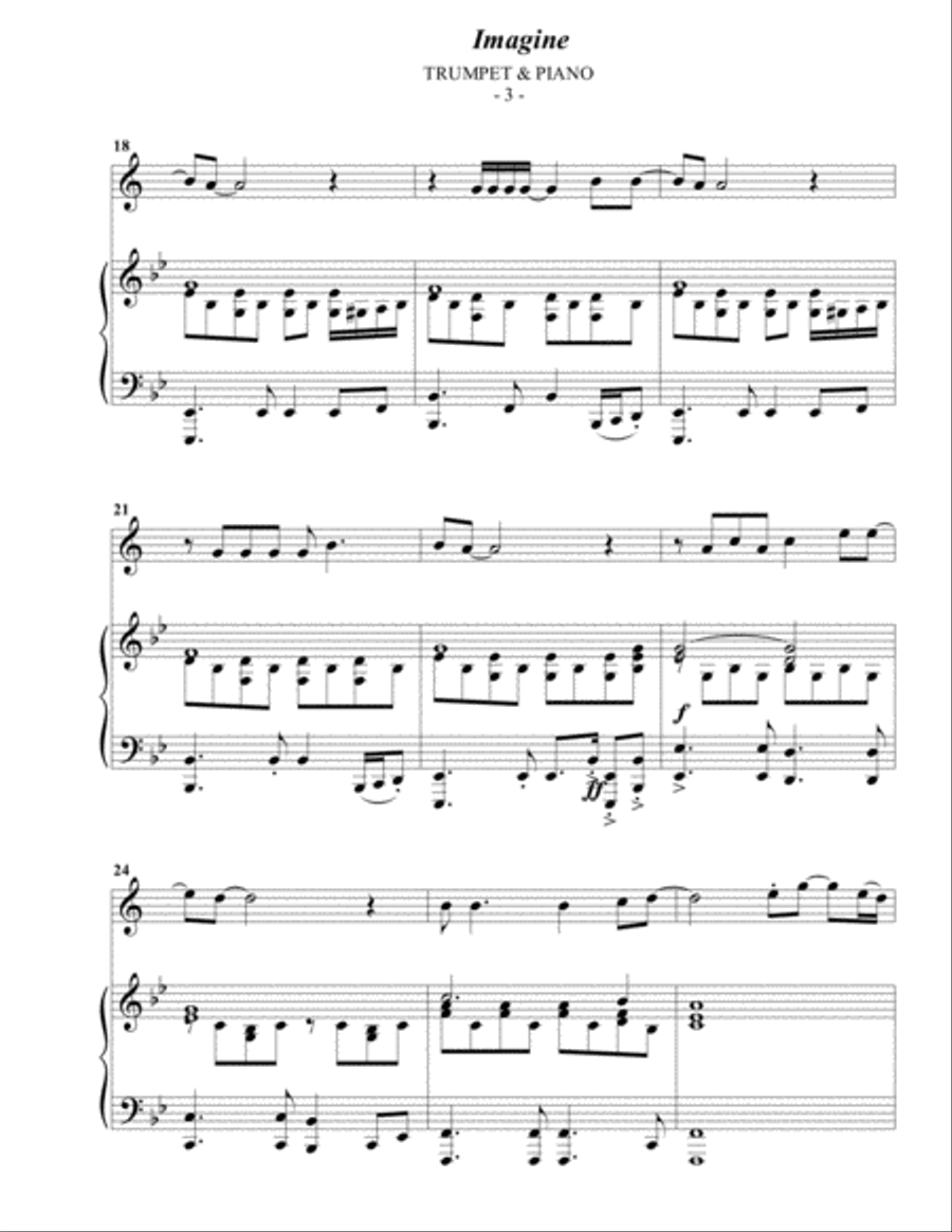 Imagine B-Flat Trumpet scores gallery preview page 3