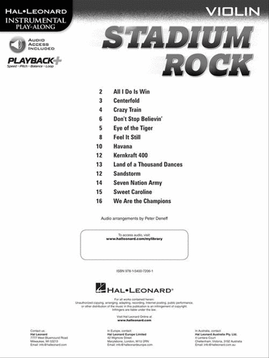 Stadium Rock for Violin Violin Solo scores gallery preview page 3