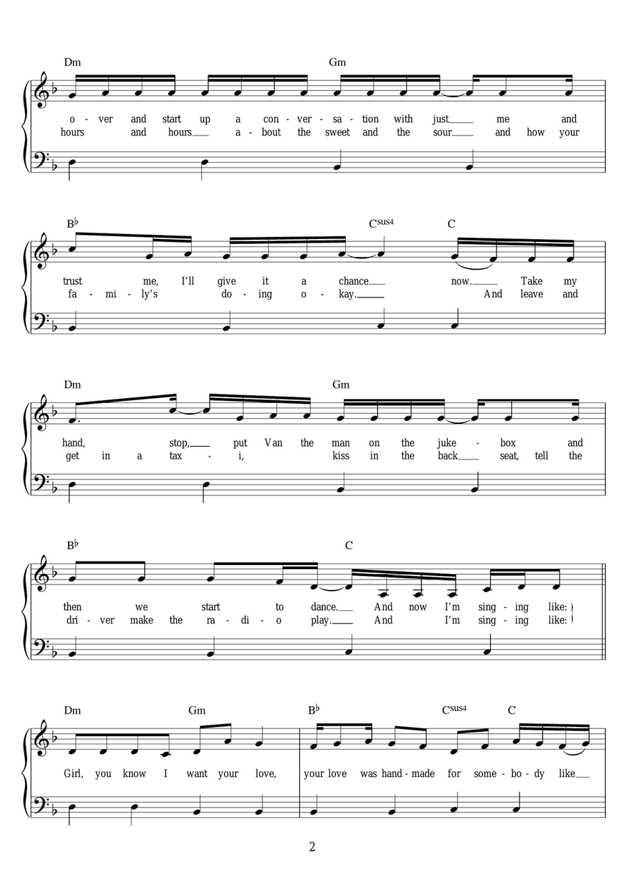 Shape Of You Easy Piano scores gallery preview page 2