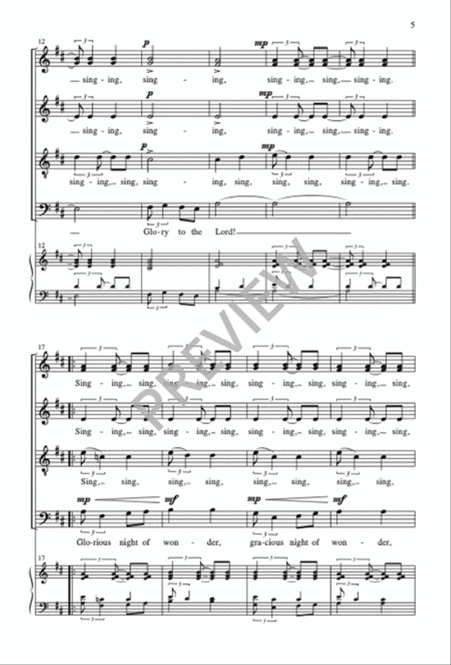 Singing, We Come Singing Divisi scores gallery preview page 5