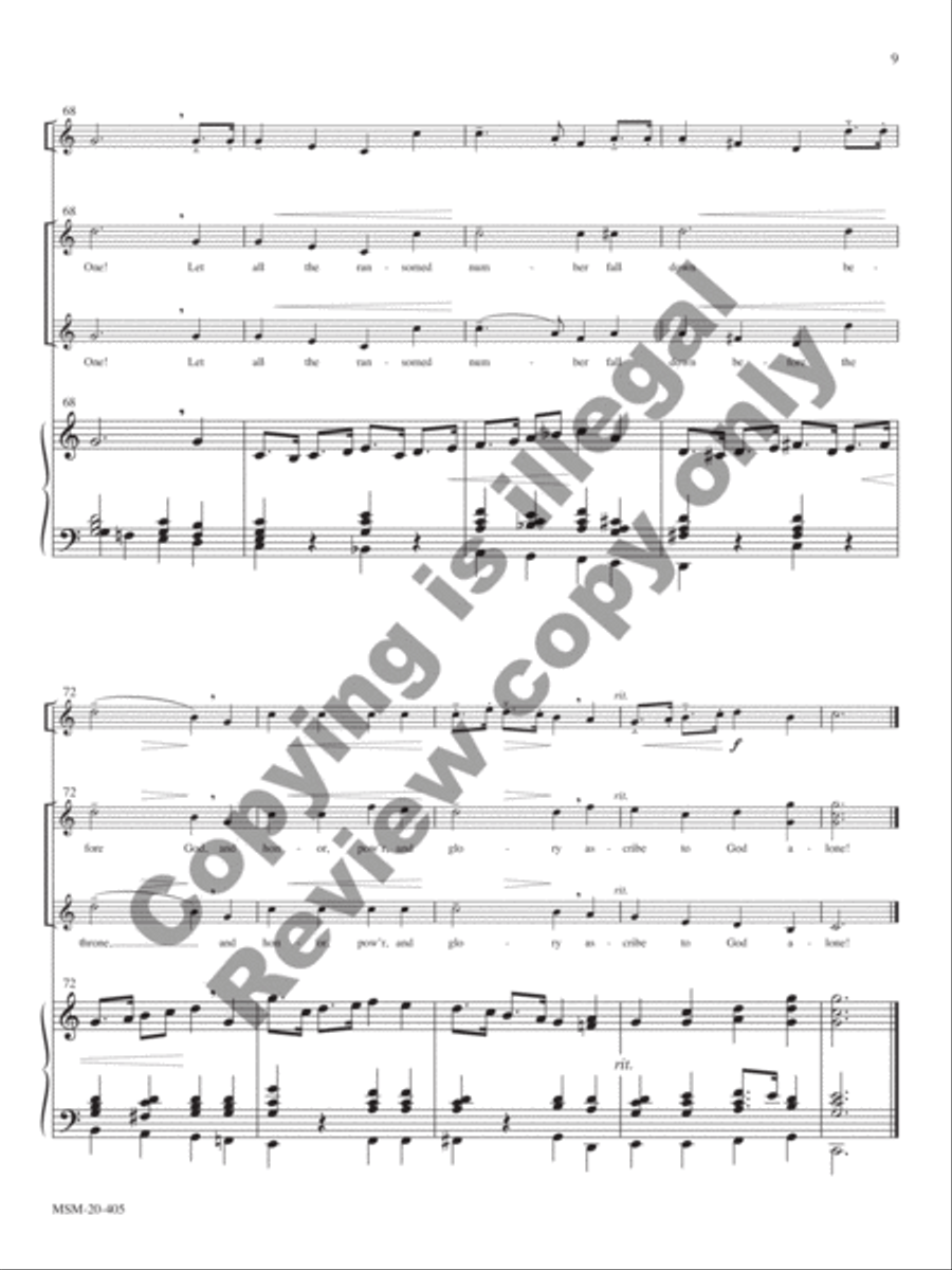 The Day of Resurrection Choir scores gallery preview page 6