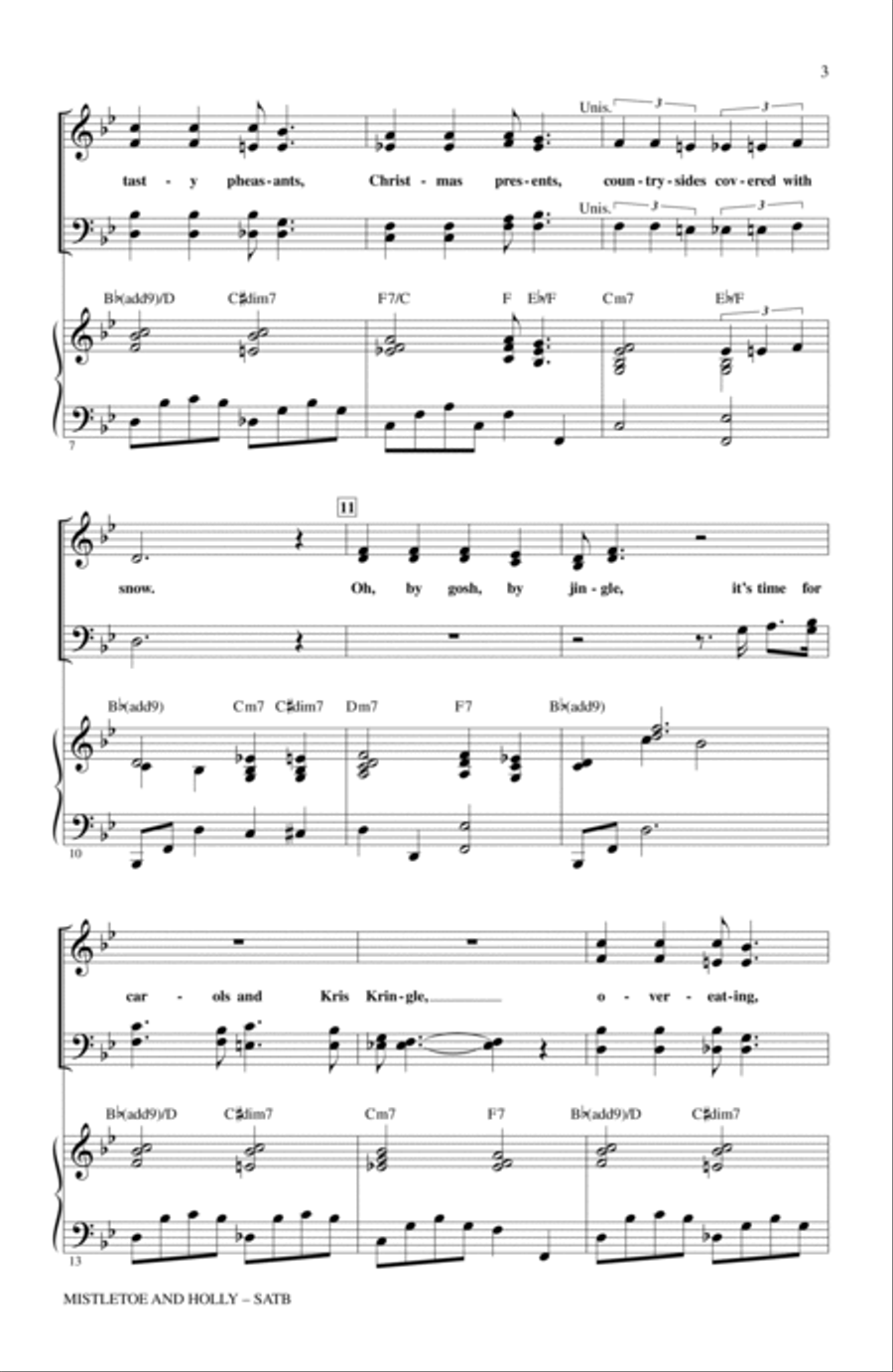 Mistletoe And Holly Mistletoe And Holly 4-Part scores gallery preview page 2