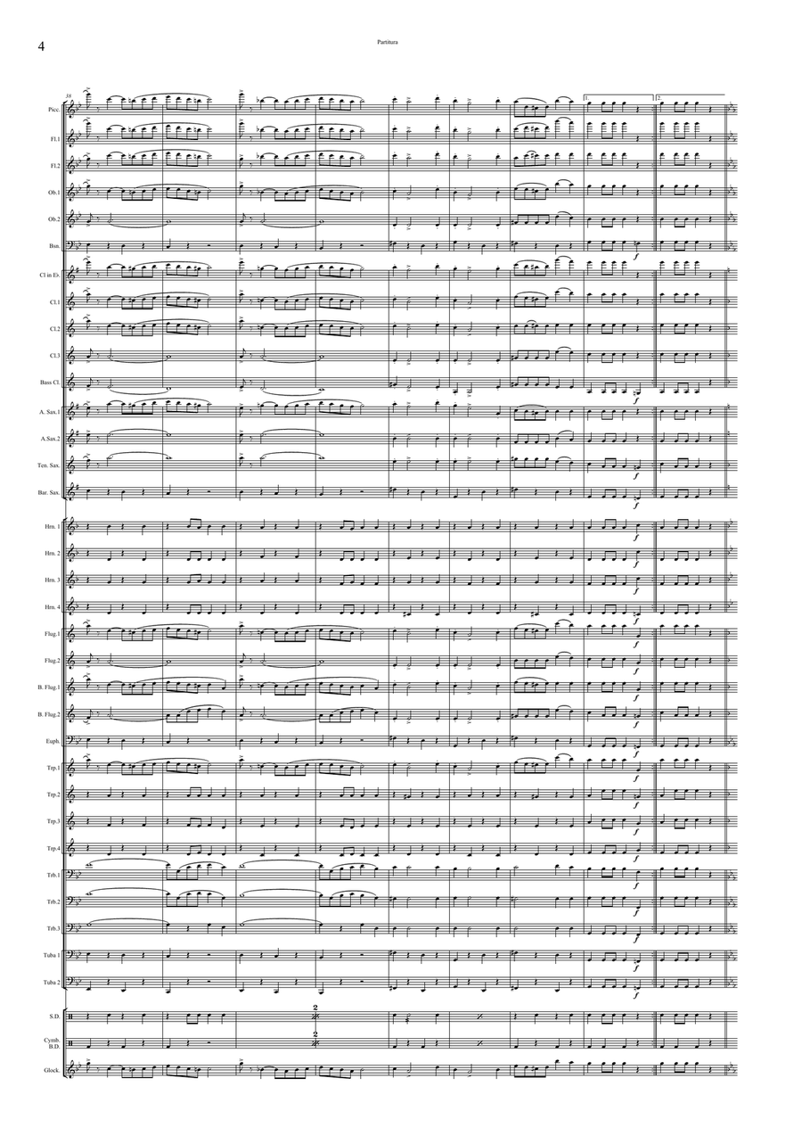 Magyar hősök March Concert Band scores gallery preview page 6