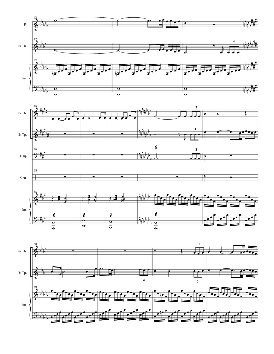 Song Of The Sea (Bb-Trumpet, French Horn and Flute) Small Ensemble scores gallery preview page 4