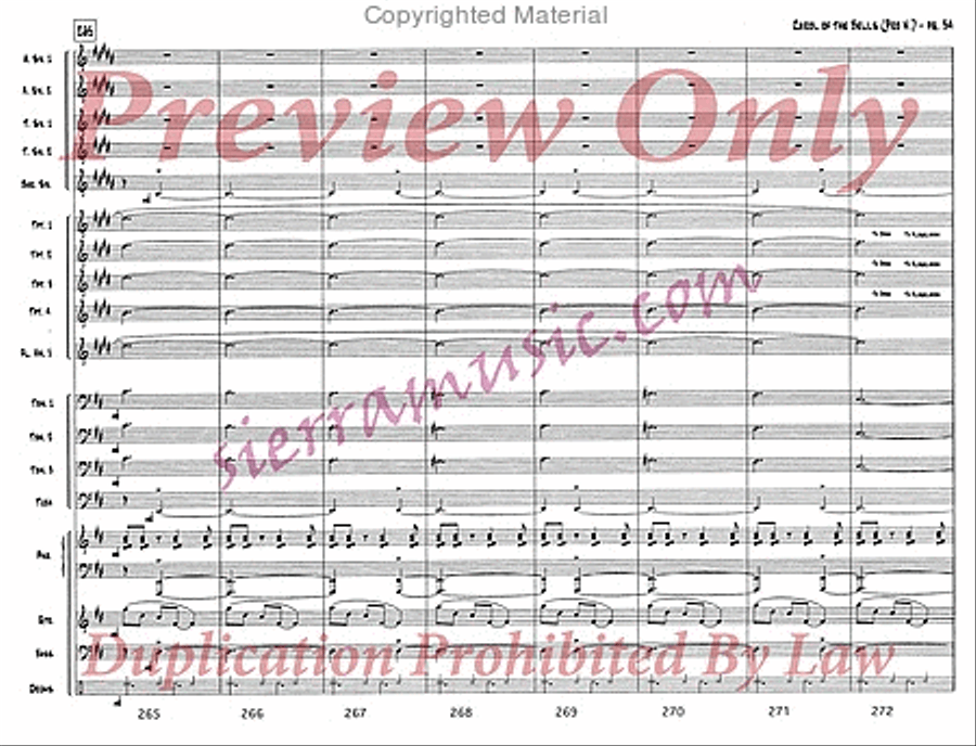 Carol of the Bells (pro) Jazz Ensemble scores gallery preview page 35