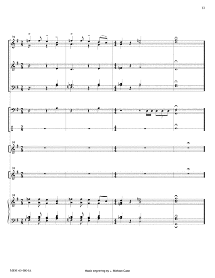 God of Grace and God of Glory God of Tempest, God of Whirlwind (Full Score) Choir scores gallery preview page 8