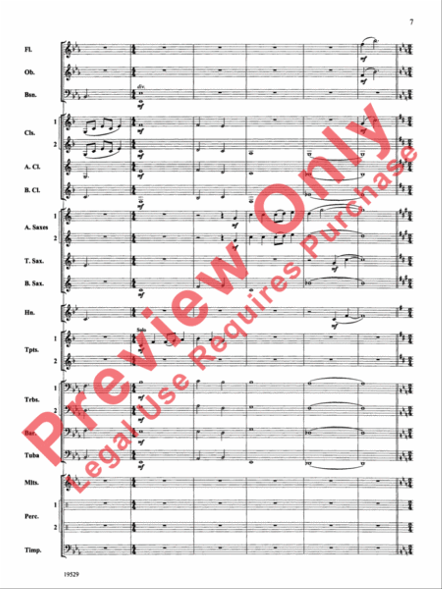 The Road Unknown Concert Band scores gallery preview page 8
