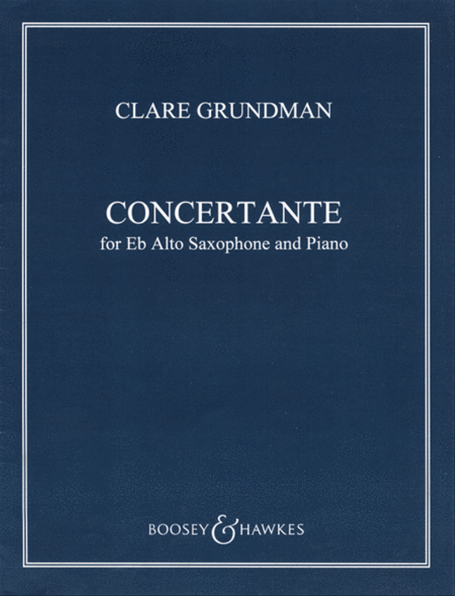 ...concertante...Op. 42 (2003) Alto Saxophone scores gallery preview page 1