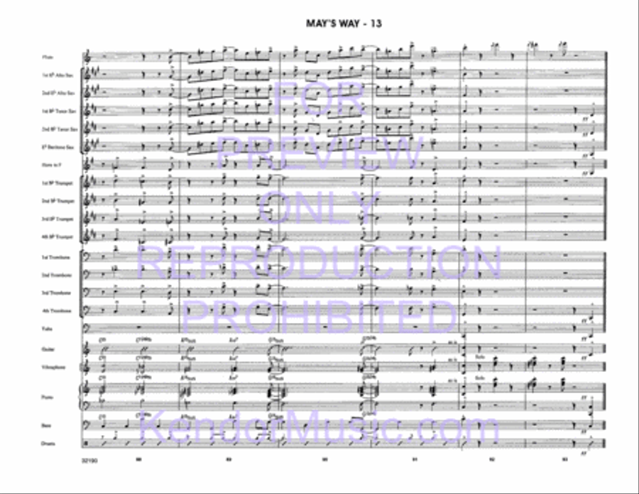 May's Way May's Way Jazz Ensemble scores gallery preview page 15
