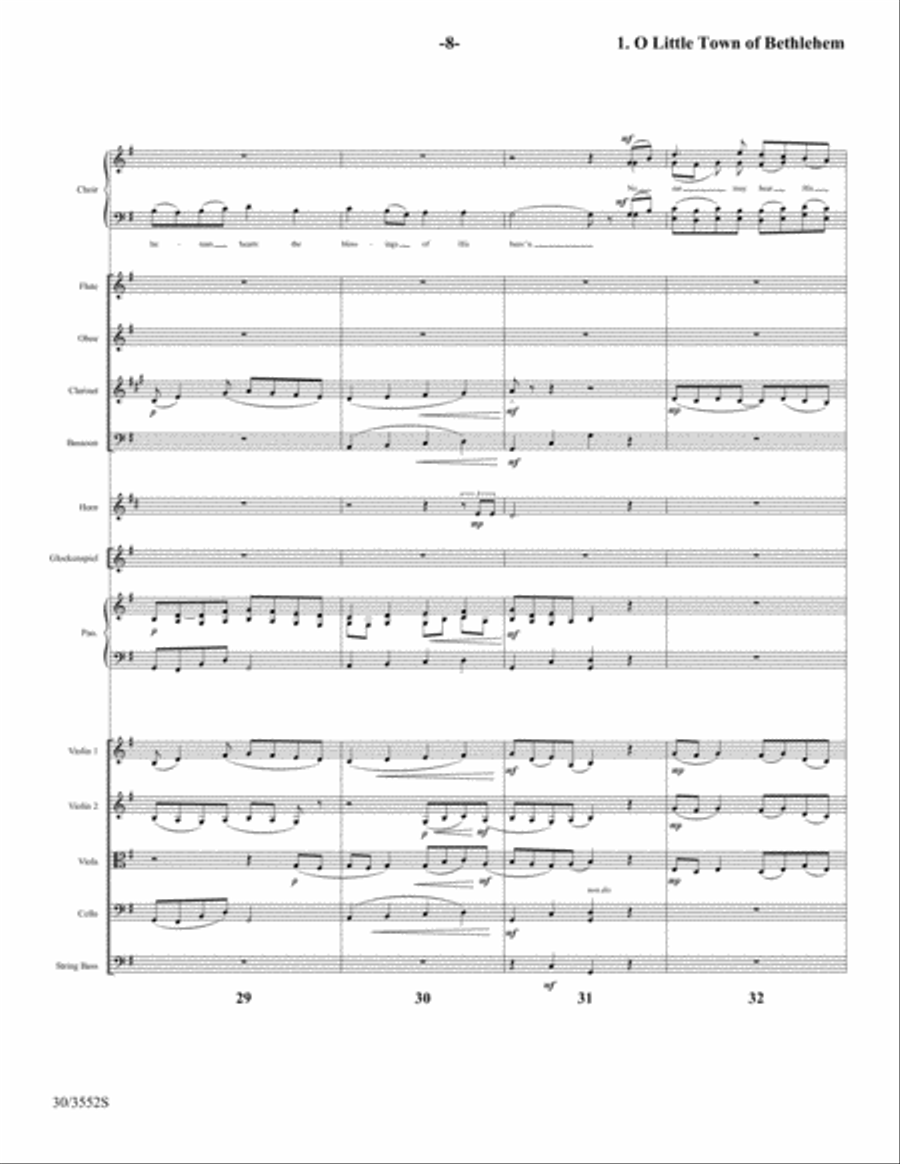 Come Now to Bethlehem - Score and Parts plus CD with Printable Parts Choir scores gallery preview page 10
