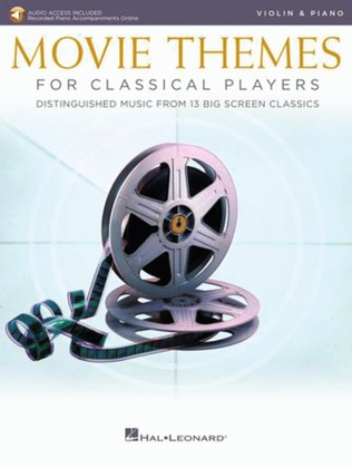 Book cover for Movie Themes for Classical Players – Violin and Piano