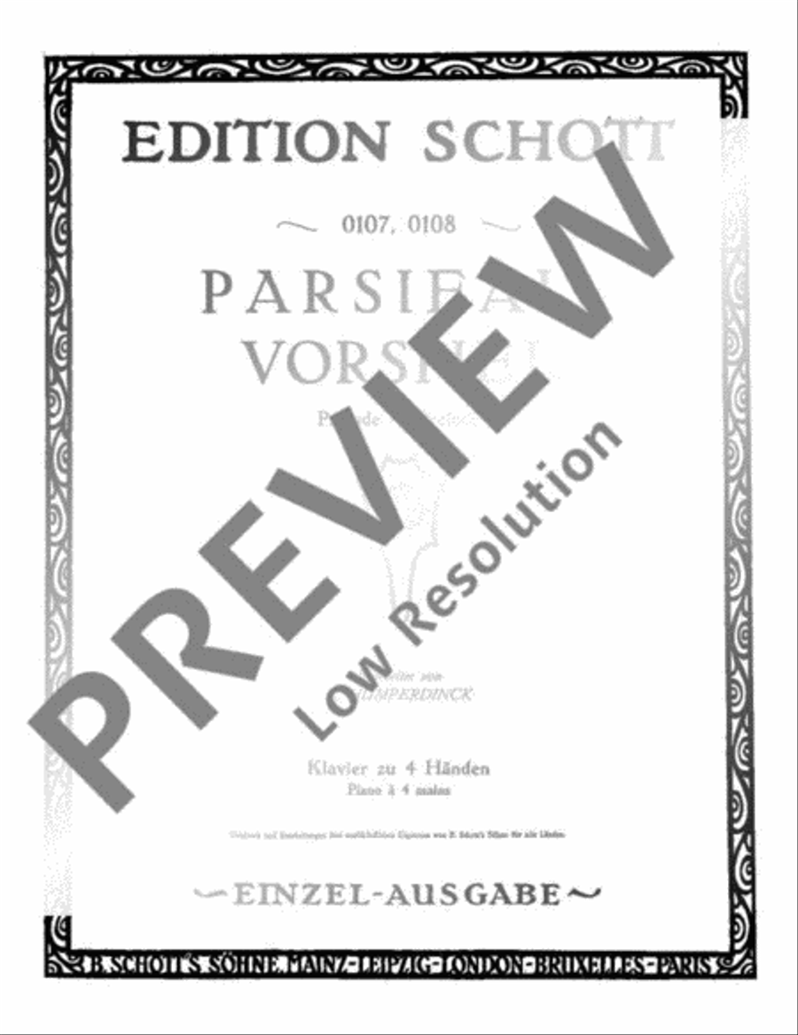 Parsifal Piano Duet scores gallery preview page 2