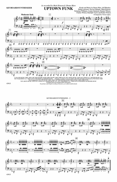 Uptown Funk: Piano Accompaniment