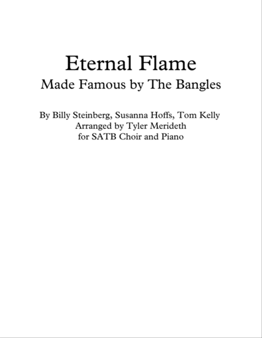 Eternal Flame 4-Part scores gallery preview page 1