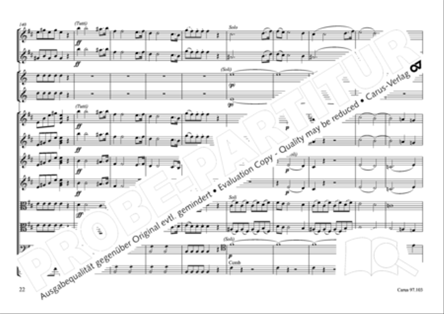 Concertone in D major Horn scores gallery preview page 23