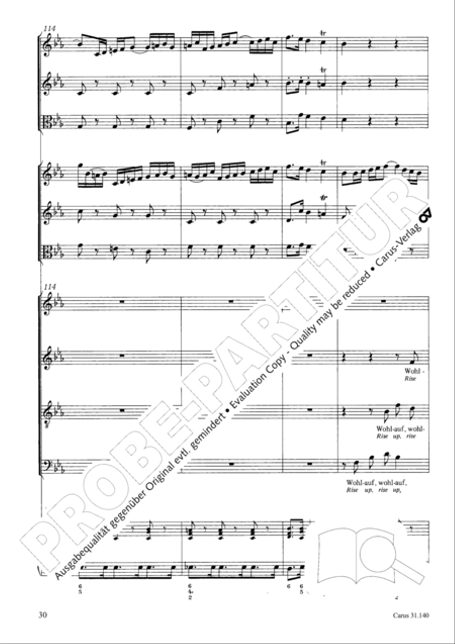 Wake, o wake and hear the voices STB scores gallery preview page 31