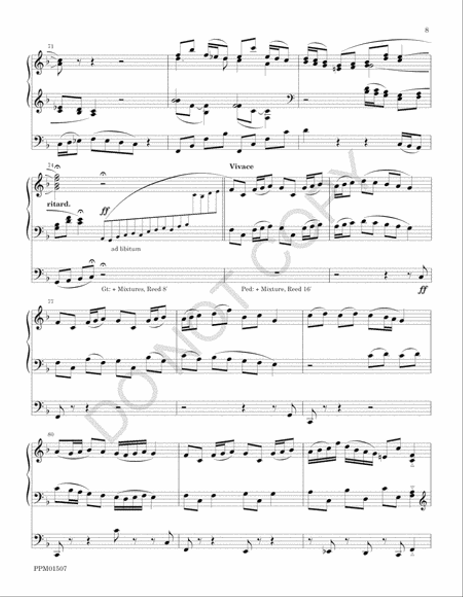 Charles Wesley Organbook Organ scores gallery preview page 14