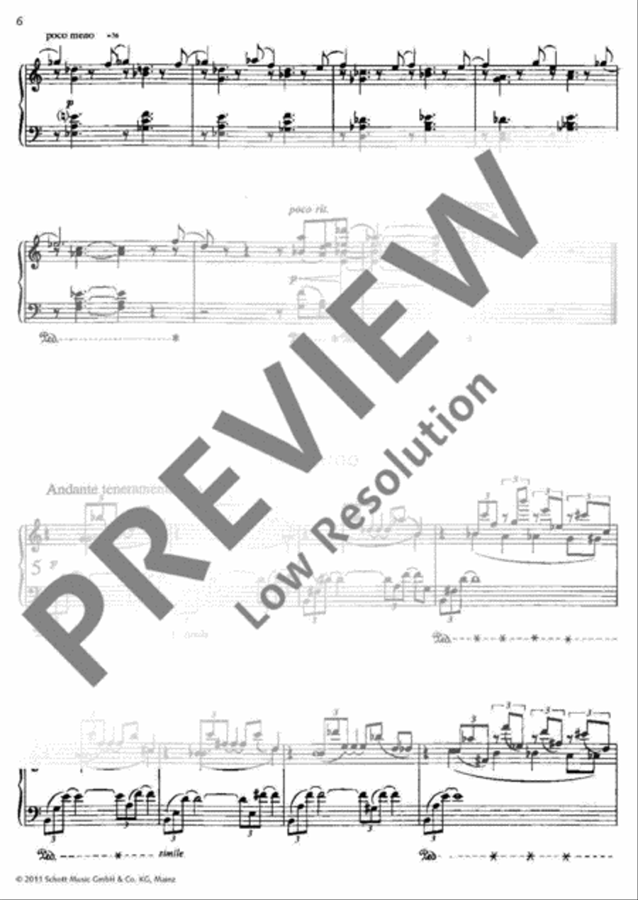 Capriccio, Notturno and Blues Piano Solo scores gallery preview page 7
