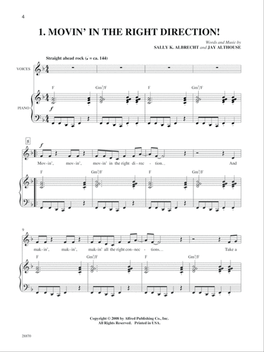 Movin' in the Right Direction! Voice scores gallery preview page 3