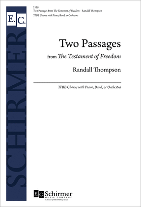 Book cover for Two Passages from The Testament of Freedom