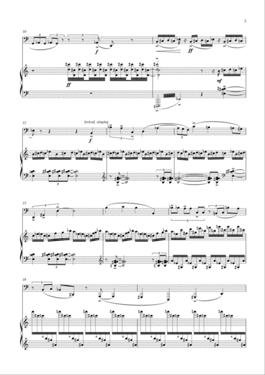 Carson Cooman: Sonata for Tuba and Piano (2007) Tuba scores gallery preview page 3