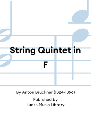 Book cover for String Quintet in F