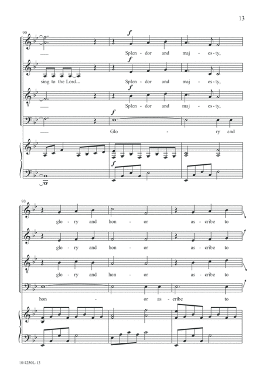 Psalm 98 4-Part scores gallery preview page 13