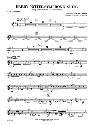 Harry Potter Symphonic Suite: 2nd B-flat Clarinet