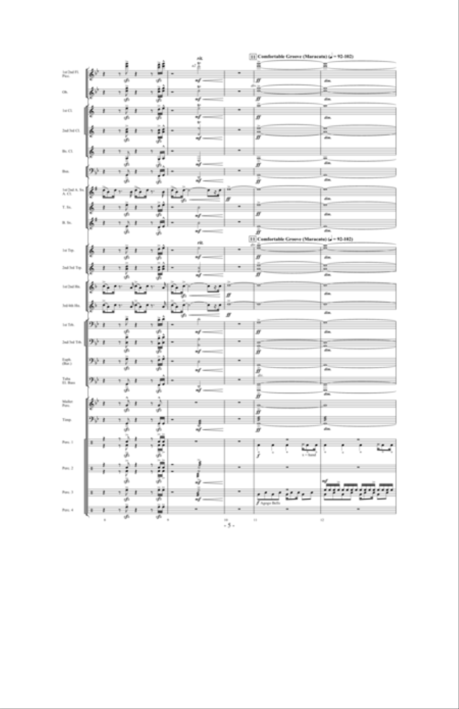Brazil: Ceremony, Song and Samba Concert Band scores gallery preview page 4