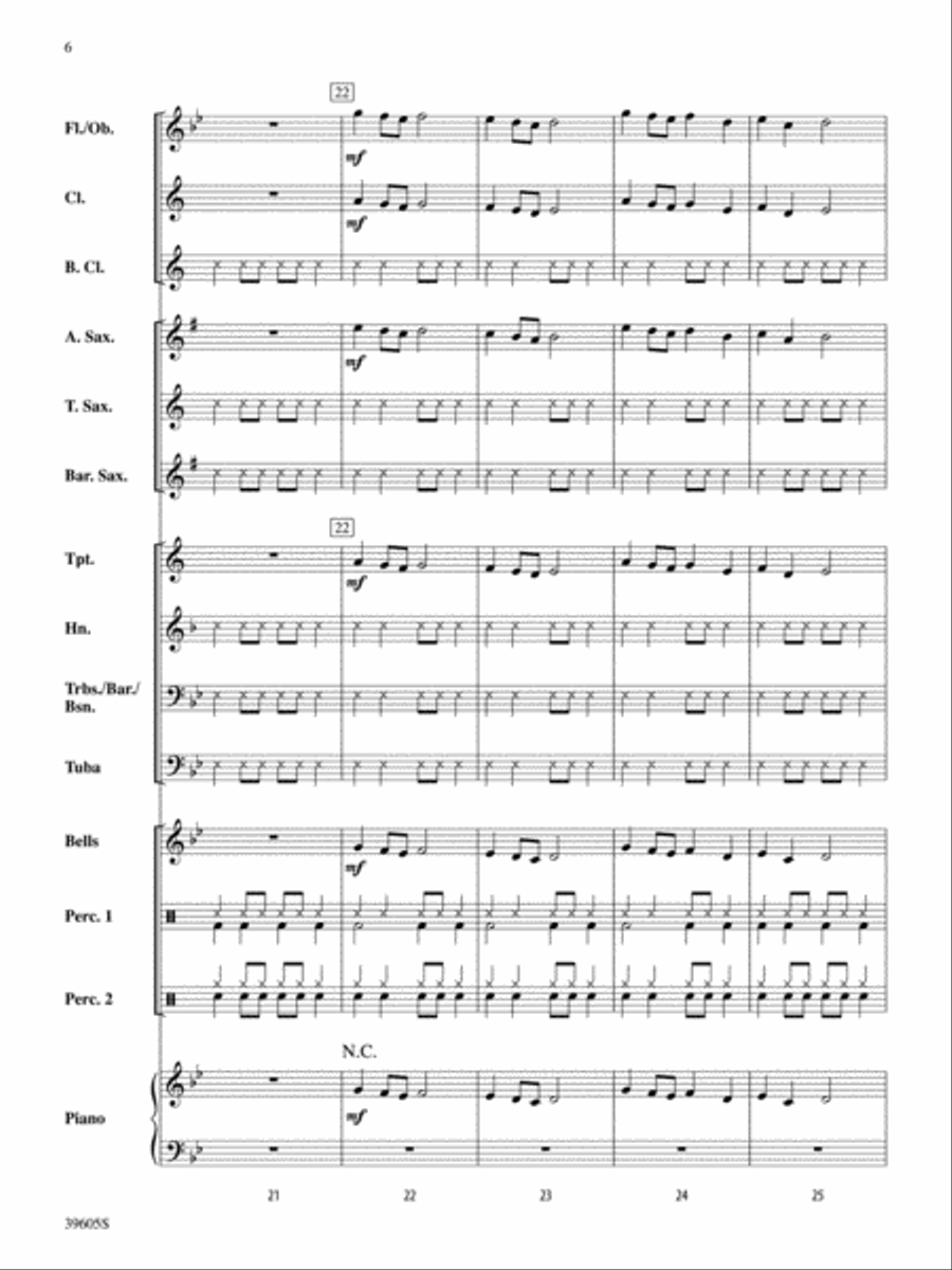 Atomic Clock: Score Atomic Clock: Score Concert Band scores gallery preview page 6