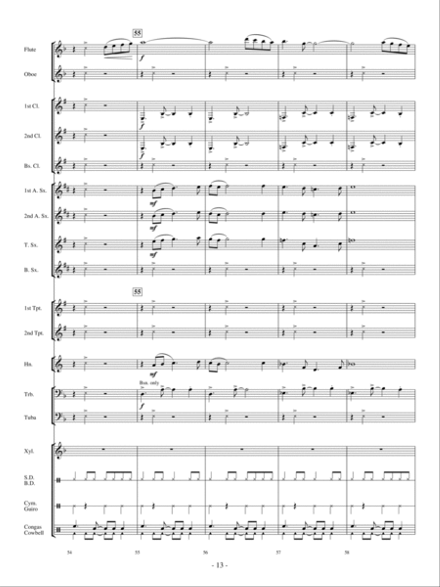 Conquista Concert Band scores gallery preview page 12