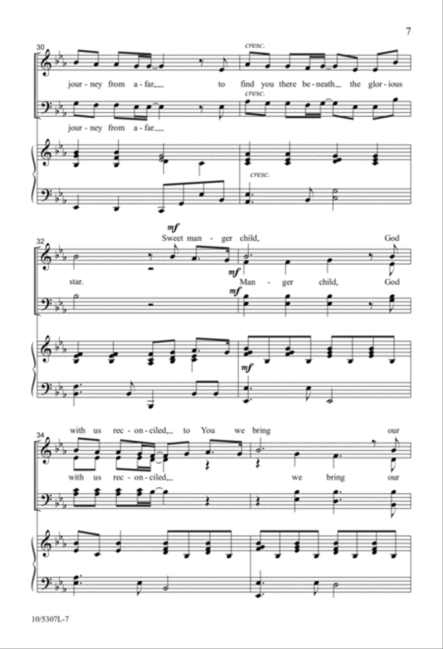 Manger Child, Manger King 4-Part scores gallery preview page 7